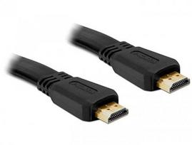 Delock HDMI Flat Cable Ethernet A - A St/St 3.00m 4K