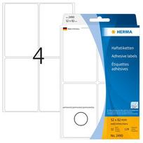 Herma Multi-purpose labels white 52x82 mm paper matte 128 pieces.