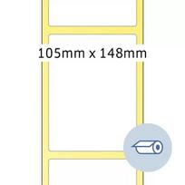 Herma White roll labels, 105x148.5 mm, matte paper, 1000 pieces.