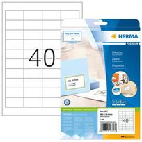 Herma A4 White Labels 48.5x25.4 mm Paper Matt 1000 Pieces.