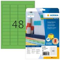 Herma A4 green labels, 45.7x21.2 mm, matte paper, 960 pieces.