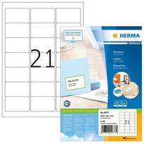 Herma Address labels A4 white 63.5x38.1 mm Paper 2100 St.