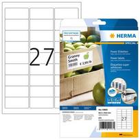 Herma A4 White Labels 63.5x29.6 mm Extremely Adhesive 675 Pieces.