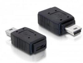 Delock USB Adapter mini B to micro A+B Switch/Backup