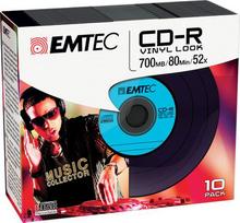 Emtec CD-R 700MB  10pcs 52x Vinyl Slim Classic