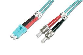 Digitus Low Loss Wavelength Limited Patch Cable LC - ST 1.00m Multimode Duplex OM3