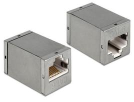 Delock RJ45 Adapter RJ45 - RJ45 Bu/Bu Cat6 shielded complete