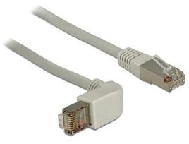 Delock Bent patch cable RJ45 S/FTP Cat5e 2.00m grey