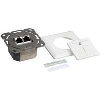 Logilink Cat.6A connector, 2x RJ45, white, horizontal