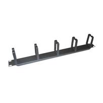 Logilink Cable management panel 19" 1HE, 5 plastic rings, black