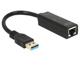 Delock USB3.0 Adapter A - RJ45 Gigabit Ethernet cable, black