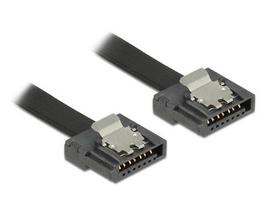 Delock SATA Cable SATA III - SATA St/St 1.00m FLEXI black