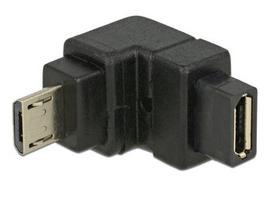 Delock USB Adapter micro B - micro B Straight/Right Angle 90° down