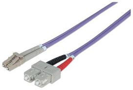 Intellinet Low Loss Wire Link LC/SC 1m Multimode OM4 purple