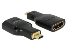 Delock HDMI Adapter A - micro D Bu/St 4K Metal Housing
