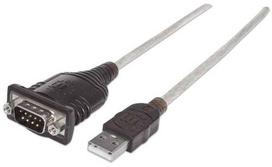 Manhattan USB Adapter A - serial (RS-232) Standard Module 1.80m