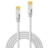 Lindy White Cat6A S/FTP LSZH Cat7 Ethernet cable, 0.30m