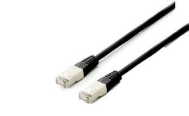 Equip Cat6A Patch Cable, S/FTP, 2xRJ45, 0.50m, black, LSZH, Polybag