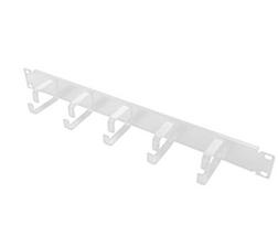 Logilink Cable management panel 19" 1HE, 5 steel clips, gray