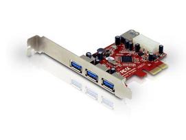 Conceptronic PCIe Card 4-Port 1xUSB-A Internal/3xUSB-A External 5Gbps