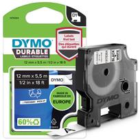 DYMO D1 Vinyl Label 12mmx5.5m black-white