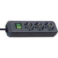 Brennenstuhl ECO-Line Power Strip 3x 1.5m Switches