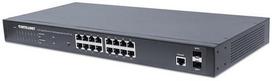 Intellinet Switch 16x GE Web-Managed 2 SFP-Ports 16x PoE+