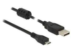 Delock USB Cable A - Micro-B St/St 2.00m black