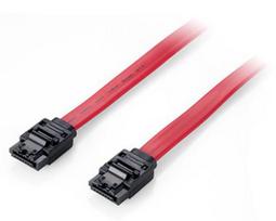 Equip SATA Cable 7-Pin to 7-Pin, 6Gbps, 0.50m, red PVC bag