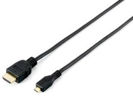 Equip HDMI-Micro HDMI           4K/30Hz St/St  2.00m black Polybeutel