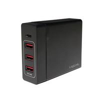 Logilink USB Desk Charger 3xUSB-A Port+1xUSB-C Port, 60W
