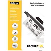 FELLOWES Laminating pouches Capture A4 125 micron glossy 250P