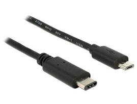 Delock USB-C Cable - Micro-B St/St 0.5m black