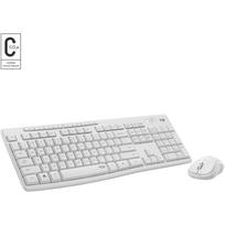 Logitech MK295 Silent Tastatur & Maus Set, Weiß, Kabellos via USB-Empfänger, Schweiz, 920-009872