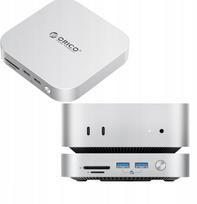 Stacja dokująca Orico MiniLink 9w1 z kieszenią na dysk twardy M.2 SSD - srebrna | 6942227173256 | 6942227173256