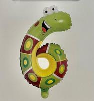 Folinis balionas skaičius šeši, 40 cm