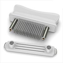 Kitchen tools,Meat Tenderizer 48 Blades, Stainless Steel Needle Tool Enhances BBQ & Marinade Flavor - White,