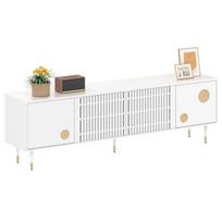 TV spintelė su grotelių durelėmis ir aukso detalėmis 1 vnt.