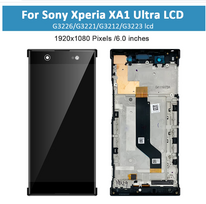 Ekranas su rėmu skirtas Sony Xperia XA1 Ultra - Juodas - OEM