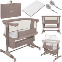 Kūdikių lovytė 3in1 su supimo funkcija ir čiužiniu – Lionelo Jodie Beige Taupe