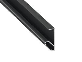 Aliuminio profilis Q18 LED juostelėms, juodai anoduota, 2 m