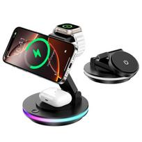 Belaidis kroviklis 3-in-1, skirtas telefonui, laikrodžiui ir ausinėms