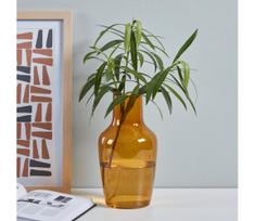 Eglo 421223 - Stiklinė vaza SIRANANA 25x13,3 cm geltona/dūminė