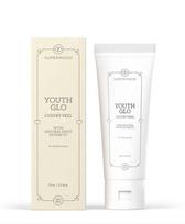 SUPERMOOD Youth Glo Luxury Face Peel šveičiamoji veido kaukė su obuoliais, mėtomis ir šaltalankiais, 75 ml