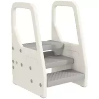 3 pakopų taburetė, reguliuojamo aukščio vaikiška taburetė, 2-5 metų vaikams iki 30 kg svorio