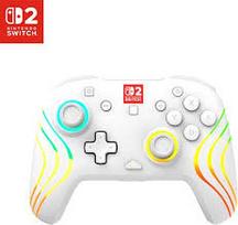 Turtle Beach Afterglow Wave Kabelloser RGB-Gaming-Controller weiß für Nintendo Switch 2