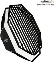 Walimex pro Essential Softbox Octagon 120cm, um 360° drehbar, einfacher Aufbau, inkl. Grid, Bowens Adapter und Transporttasche, ideal für Porträts und Beauty-Aufnahmen (1023422)