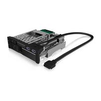 ICY BOX Wechselrahmen, 1x 2,5+1x 3,5 SATA/SAS zu 2xSATA,für 5,25 Einschub,