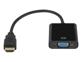 HDMI kištuko-VGA lizdo adapteris su