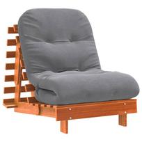 Futono sofa-lova su čiužiniu, vaško ruda, 70x206x11cm, pušis, 70 x 206 x 11 cm